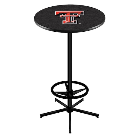 Holland Bar Stool Co 42" Black Texas Tech Pub Table L216B4228TXTech